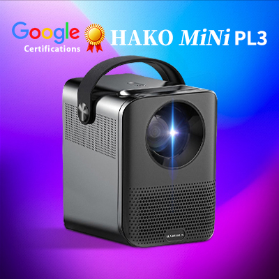 B2B Google certified Projector HAKOMINI PL3 with projector android tv
