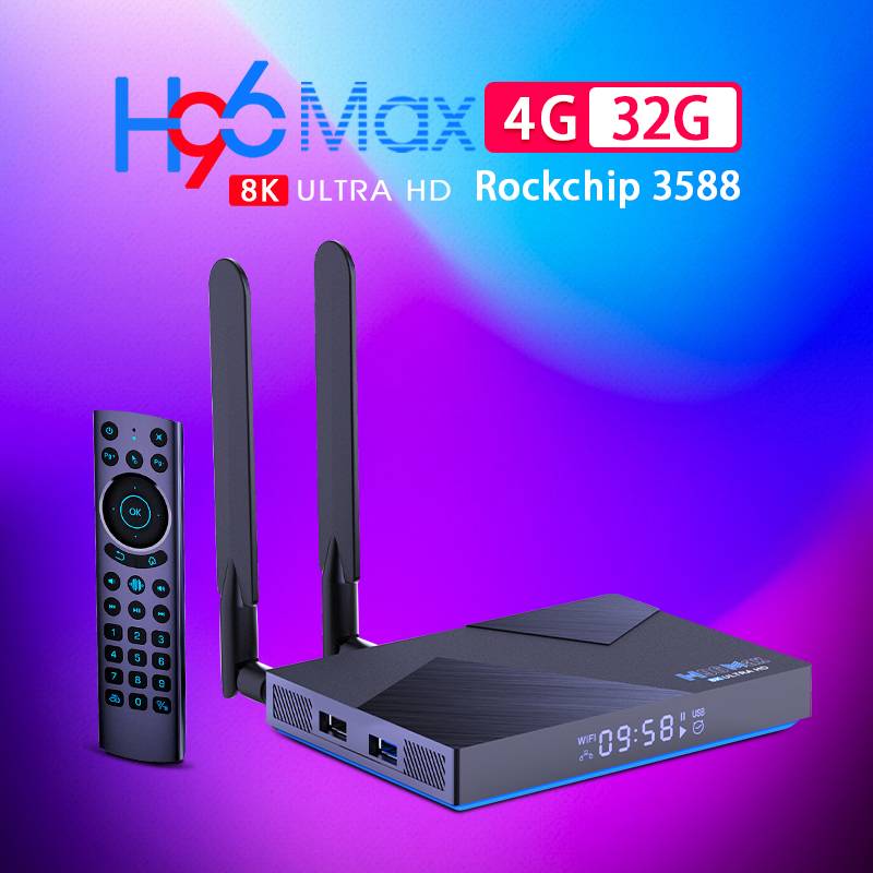 H96Max V58 smart tv device android 12.0 OS tv box WIFI6 tv box 4G32G Set top box