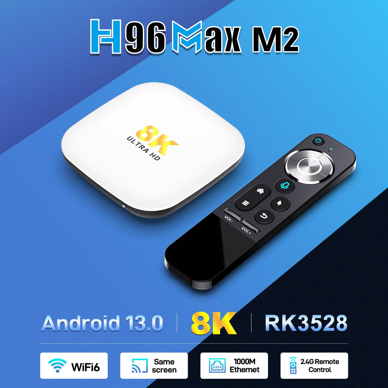 RK3528 Smart TV Box H96 Max M2 4G 64G 8K Set Top Box
