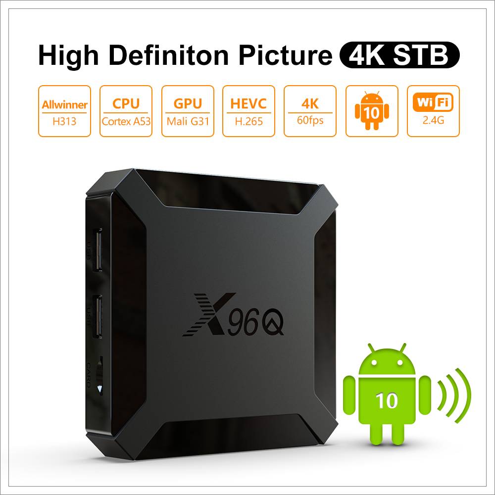 X96Q TV Box Android 10  Allwinner H313 Smart TV Box