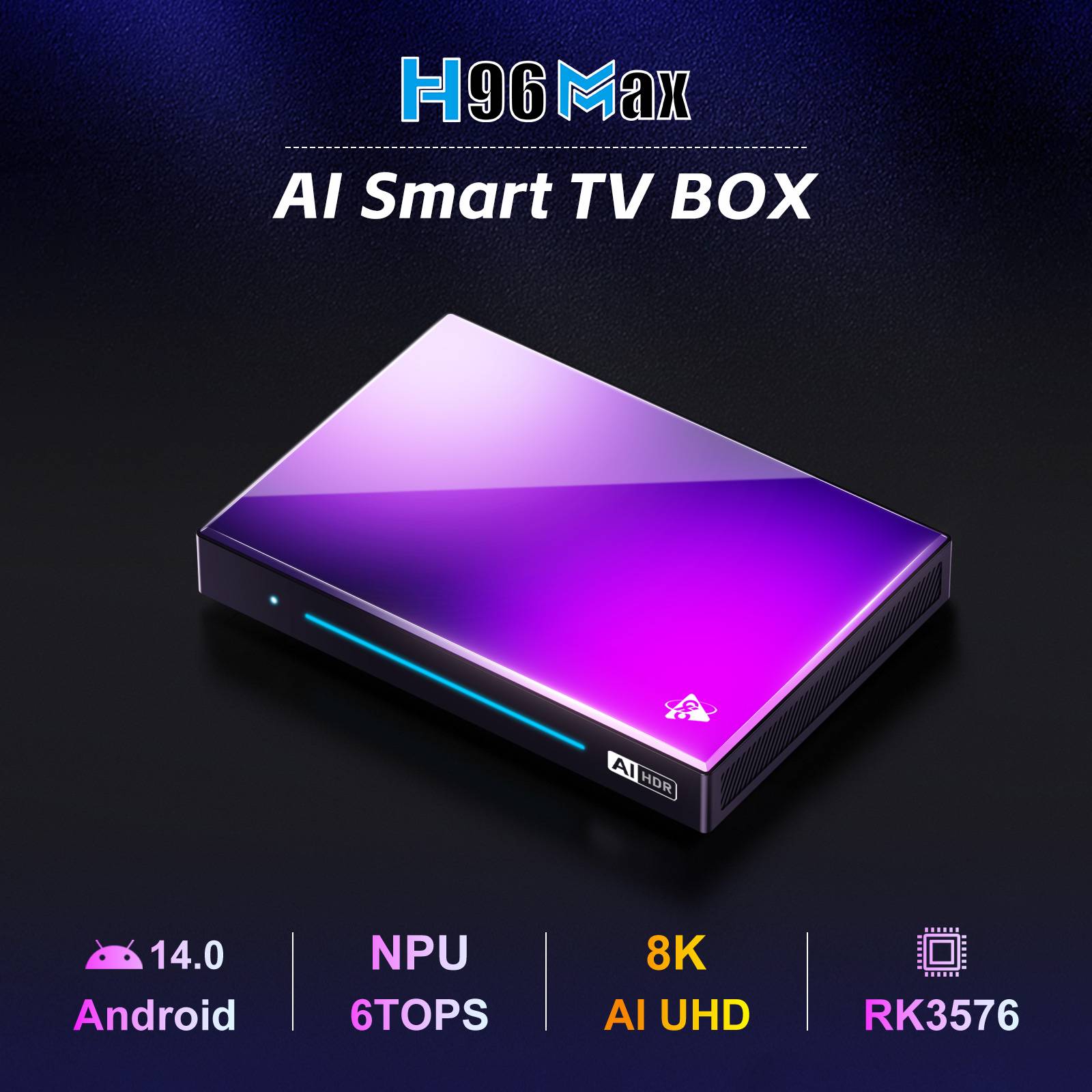 RK3576 Smart TV Box Android 14.0 6TOPS OTT Box