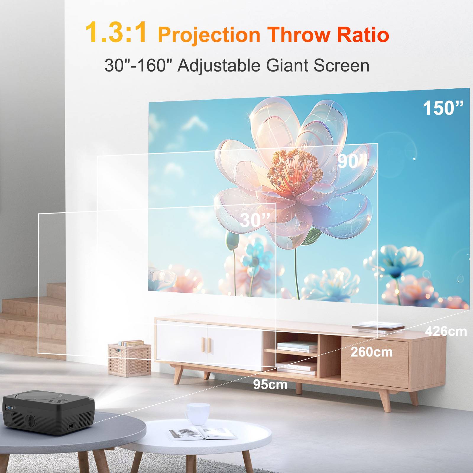  Bluetooth Projector